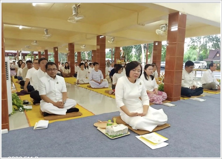 ﻿สำนักงานบังคับคดีจังหวัดแพร่ร่วมพิธีเจริญพระพุทธมนต์ถวายพระพรชัยมงคล